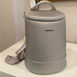 Corkcicle Metallic Gray Insulated Backpack
